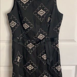 Laundry dress sz 10 black and white classic light
